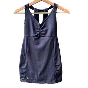 Athleta Women’s Tree of Life Yoga Tank Top. XXS Charcoal.